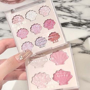 Makeup Capel Sparkling Star Nine-Color Eyeshadow Palette Mermaid Princess Sparkling Crystal Pearl Crushed Diamond Highlight Eyeshadow