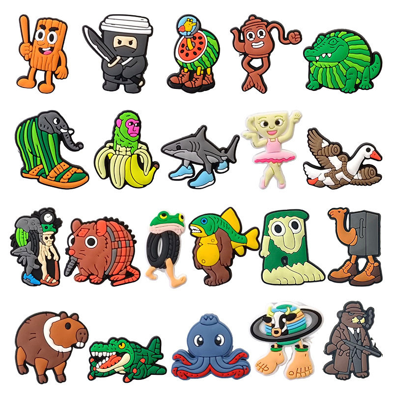 Foreign Version of Shanhaijing Shoe Charms, Hole Shoes Accessories, Shoe Buckles, Eco-Friendly Pvc Soft Rubber Decorative Buckles, Croc Free Combination