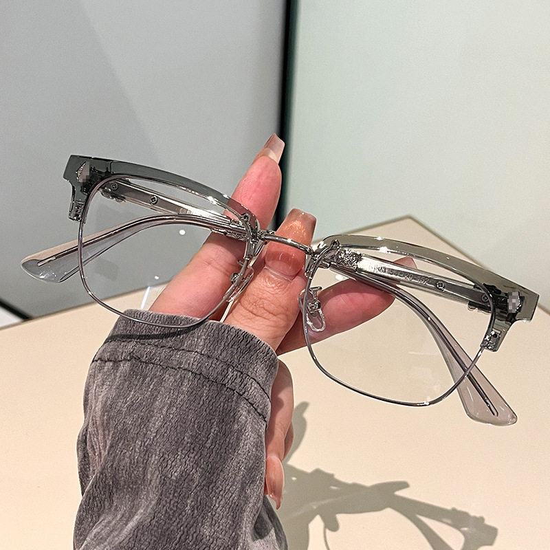 Jay Chou Style Prescription Glasses Frame for Men, High-End Fashion Retro Eyeglass Frame 603