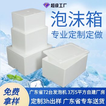 Foam Boxes Wholesale for Postal and Express Delivery, Food Boxes, Seafood Cold Chain, Fruit Insulation Paper Boxes, Square Shape