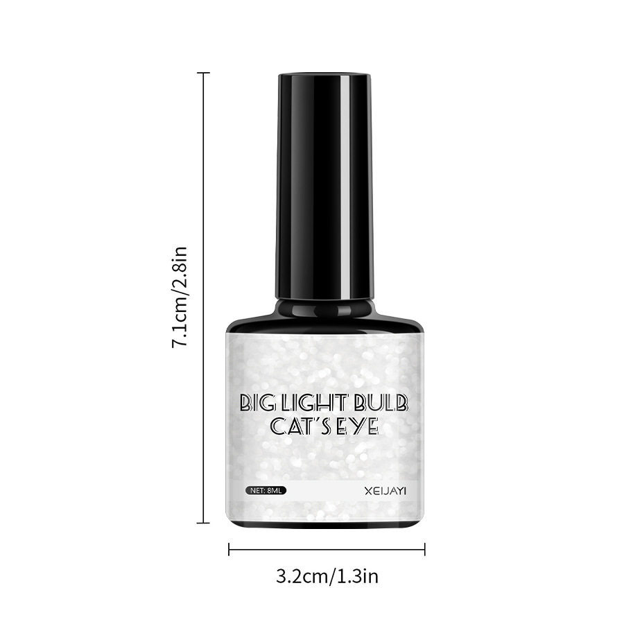 Net red explosions small bulb crystal cat's eye phototherapy nail oil glue aurora wide cat's eye nail salon for factory wholesale