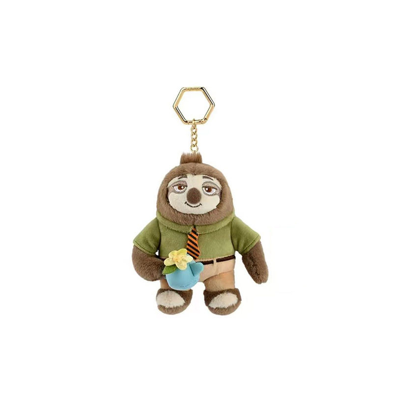 正版迪士尼草莓熊挂件史迪仔公仔毛绒玩偶朱迪尼克钥匙扣背包挂饰