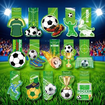 Hot-Selling Amazon Magnetic Bookmarks World Cup Football Cross-Border E-Commerce Supply Chain Guangzhou Manufacturer Magnetic Stickers