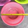 Plastic Kitchen Round Rice Sieve, Thickened Draining Basket for Washing Rice, Fruit Basket, Vegetable Washing Basin, Vegetable Basket, Vegetable Washing Basin