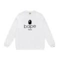 [pure cotton round neck sweatshirt] w120 white