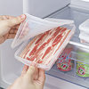 sanada Japan imported thin sliced meat preservation box refrigerator fish meat seafood frozen storage box plastic sealed box