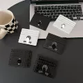 Black lychee pattern seven cards disc crow logo