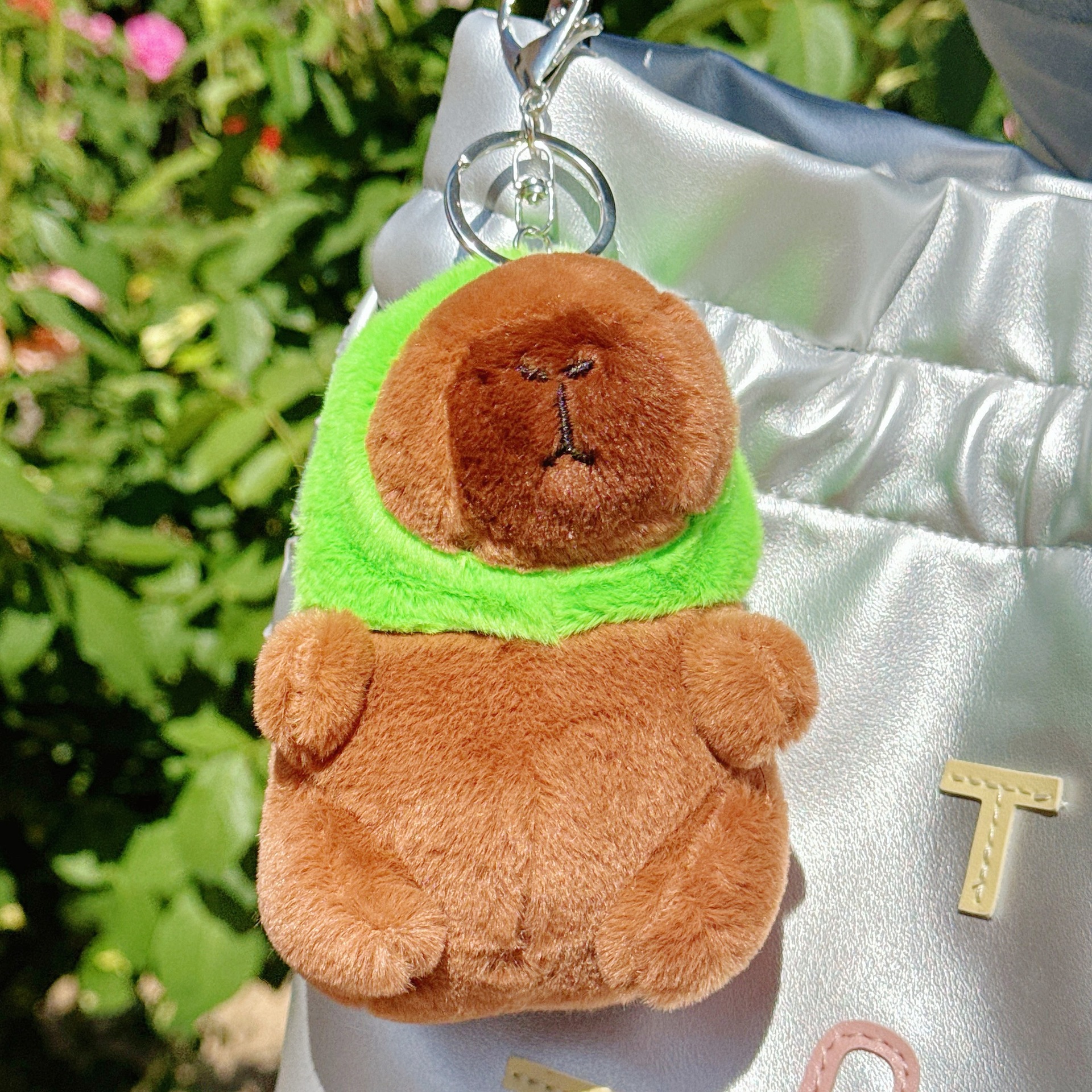 可爱卡皮巴拉公仔水豚鼠毛绒玩具玩偶钥匙扣书包挂件抓机娃娃批发