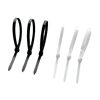 Foreign trade cross-border special black cable tie 2.5*3.6*200 plastic cable tie with white self-locking cable tie