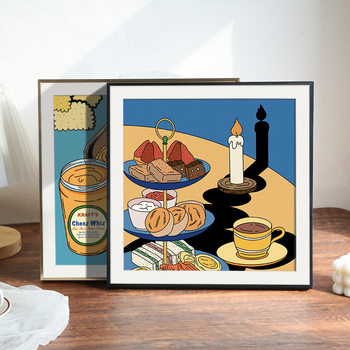 Aluminum alloy picture frame square photo Palace grid oil painting cross stitch metal frame 30 40 50 photo frame factory wholesale