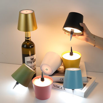Cross-border LED charging atmosphere desk lamp plug-in wine bottle lamp bar lamp Amazon cross-border manufacturers wholesale