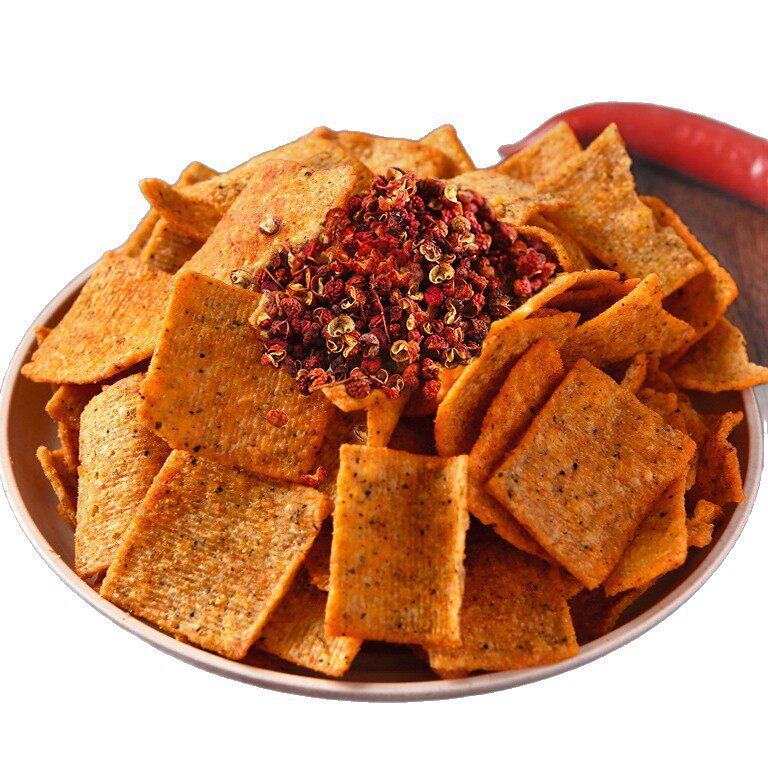 Zanthoxylum bungeanum crispy rice net red explosions midnight snack office snacks snack snack wholesale official flagship store