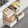 Kitchen Sink Storage Rack Multifunctional Storage Rack Seasoning Rack Pot Cabinet Drawable Basket Drawable Layered Shelf