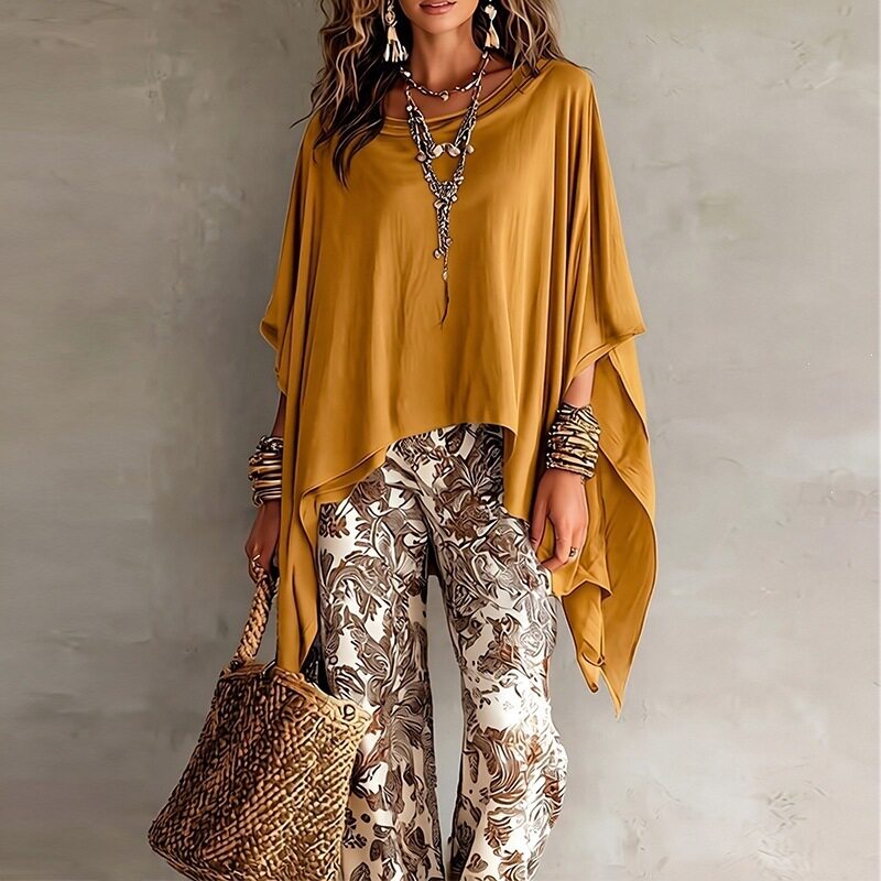 Womens Spring Batwing Sleeve Top Casual Loose Fit Solid Color Perfect for Everyday Wear Wholesale Available