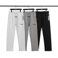 Fogfearofgod Essentials Autumn/Winter Fleece-Lined Straight-Leg Casual Pants Trendy Brand Fall Collection