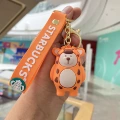 Starbucks keychain-orange bracelet