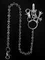 55cm single layer double pendant sword and cross