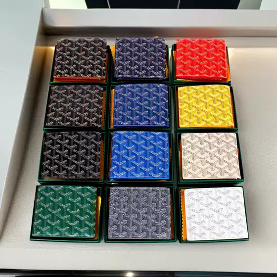 2023 New Style Elegant goyard Men's and Women's Wallet Multi Card Wallet European and American Hot Selling Fashion Bag