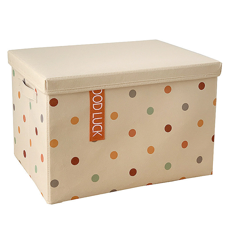 Environmentally Friendly Washable Folding Storage Box with Lid Children's Toy Clothes Storage Box Car Portable Lattice Storage Box