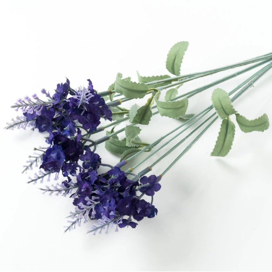 10头普罗旺斯薰衣草假花装饰家居装饰仿真植物盆栽绿植婚庆仿真花