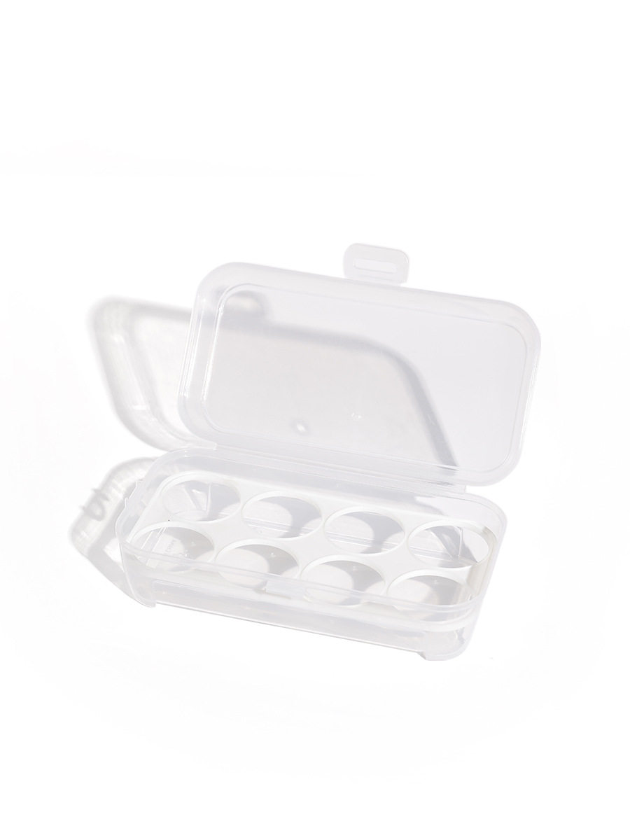 Outdoor Egg Storage Box with Egg Holder Shockproof Portable Transparent Plastic Box 8-Pack 4-Pack 3-pack Beauty Egg Packaging Box