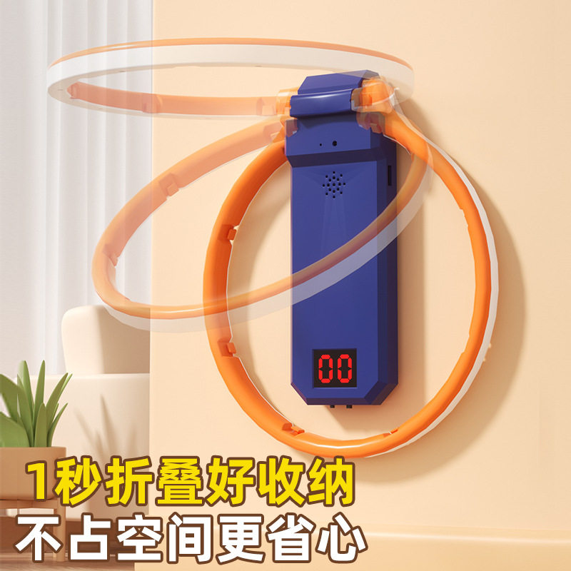 Children's Basketball Indoor Shooting Frame Toy Boy Hanging Stackable Baby Basketball Frame Silent Leather Ball Gift