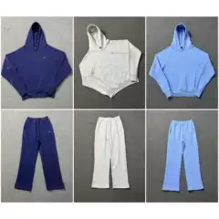 6PM Dirll style American fashion brand embroidery small logo letter casual sports trend hooded sweater trousers suit
