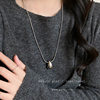 Minute Style Water Drop Pendant Necklace Women's Autumn and Winter Long Sweater Sweater Chain Casual All-match Light Luxury High-end Accessories