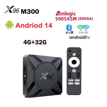 X96 M300 Android 14 1000m Lan 4g 32g Network Set-Top Box S905X5M (S905A) Bt5.X
