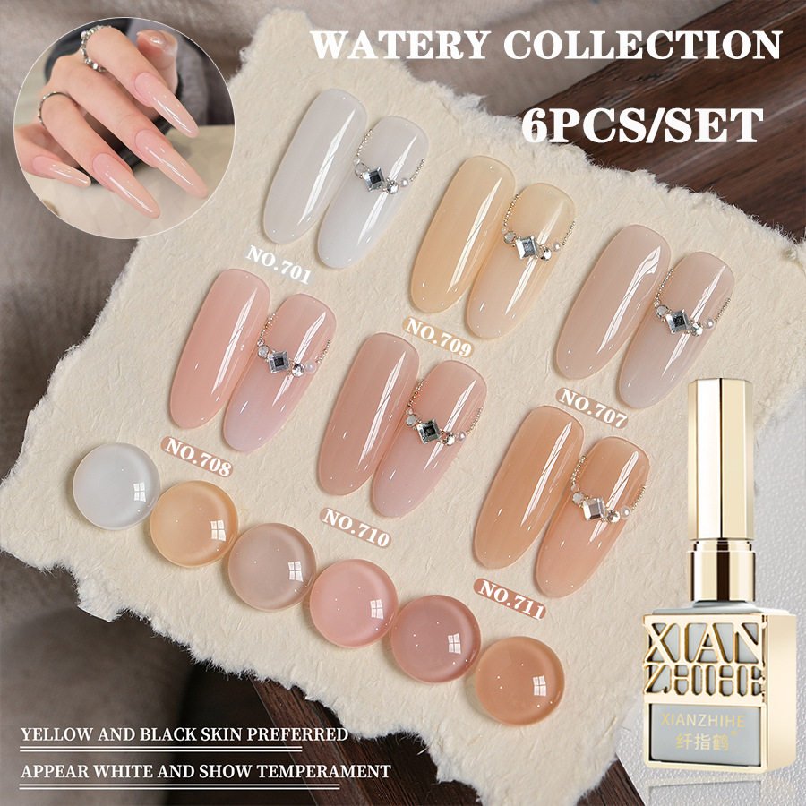 Moisturizing Jade Ice Translucent Nail Polish 2025 New Popular Whitening Nude Color Nail Salon Exclusive