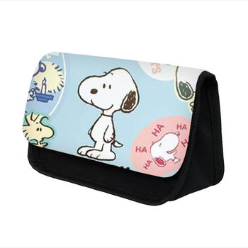 Cross-Border Snoopy Children's Pencil Case, Large-Capacity Three-Dimensional Double-Layer Stationery Box, Cute and Wear-Resistant Pencil Case for Students, Hot-Selling