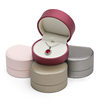 Creative Semicircle Ring Box Pu Leather Jewelry Box Jewelry Box High-End Pendant Necklace Box Jewelry Bracelet Gift Box
