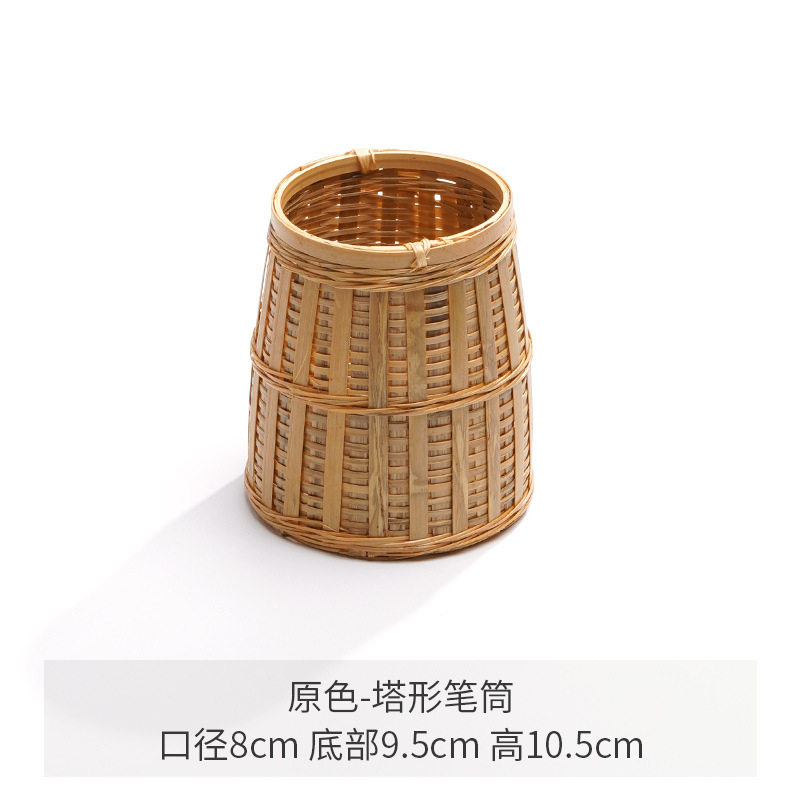 Bamboo six gentleman storage tube creative bamboo pen holder tea set accessories household tea clip wool pen holder tea ceremony storage tube