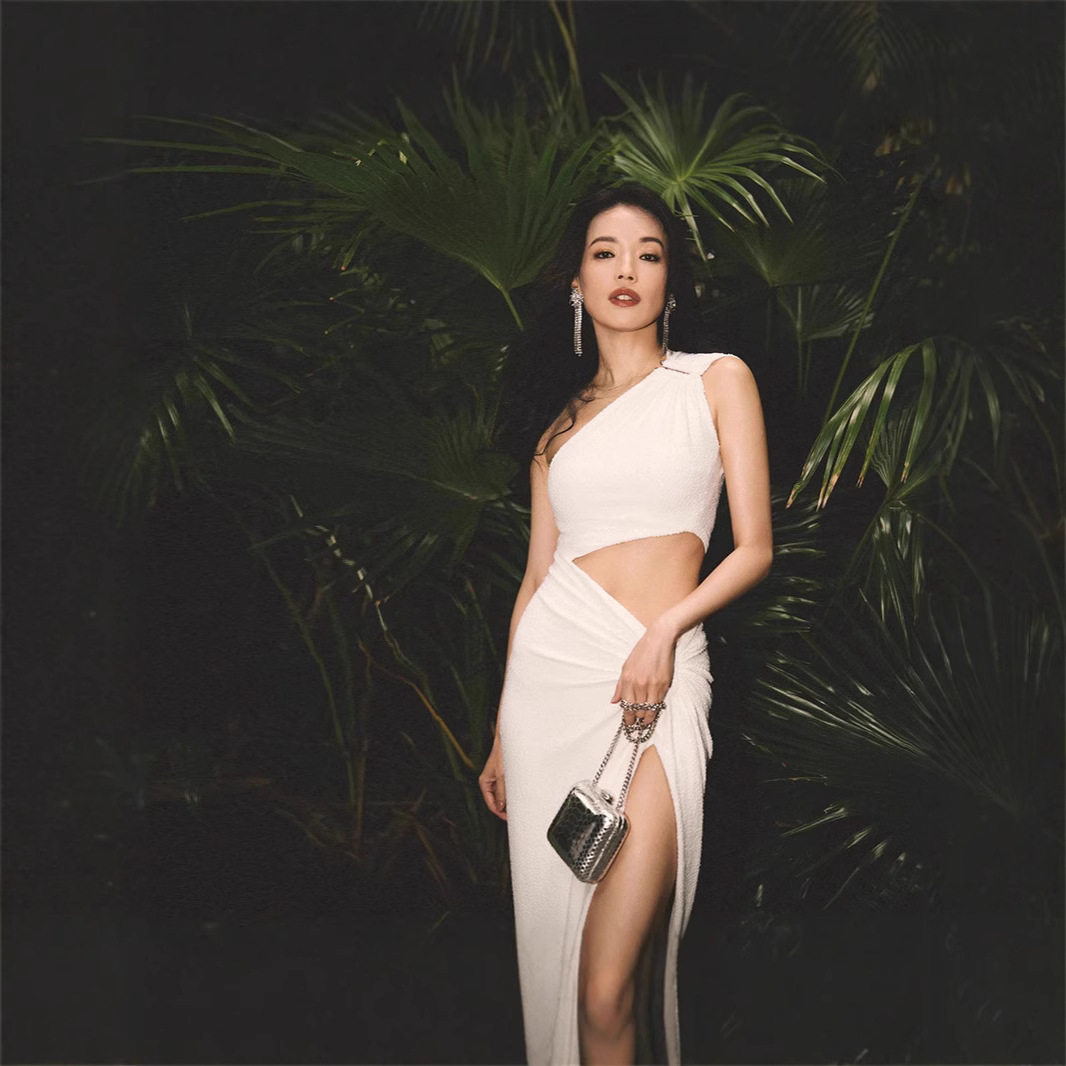 Sexy Hollow Out High Waist Slit Dress Asymmetrical Shoulder Bodycon Fit Autumn Fashion Perfect for Parties and Night