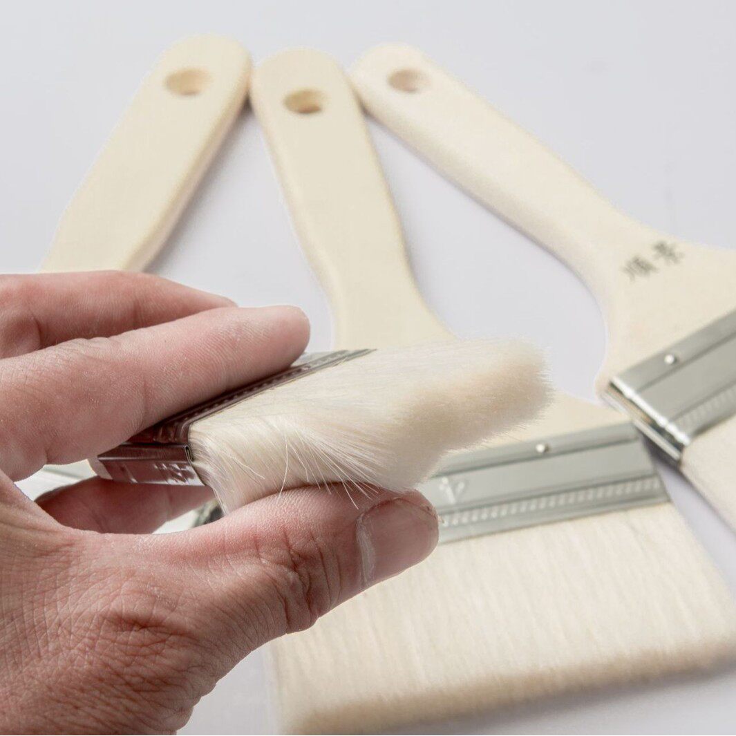 Wooden Handle Wool Brush Barbecue Brush Oil Brush Biscuit Brush Large and Medium Baking Brush Latex Paint Brush