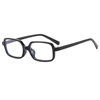 Fashion retro square simple anti-blue light flat mirror cross-border European and American ins little red book plain glasses frame glasses