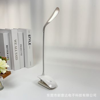 Led Eye Protection Clip Desk Lamp USB Rechargeable Three-Speed Touch Anti-Blue Light Dimmable Student Study Reading Dimmable