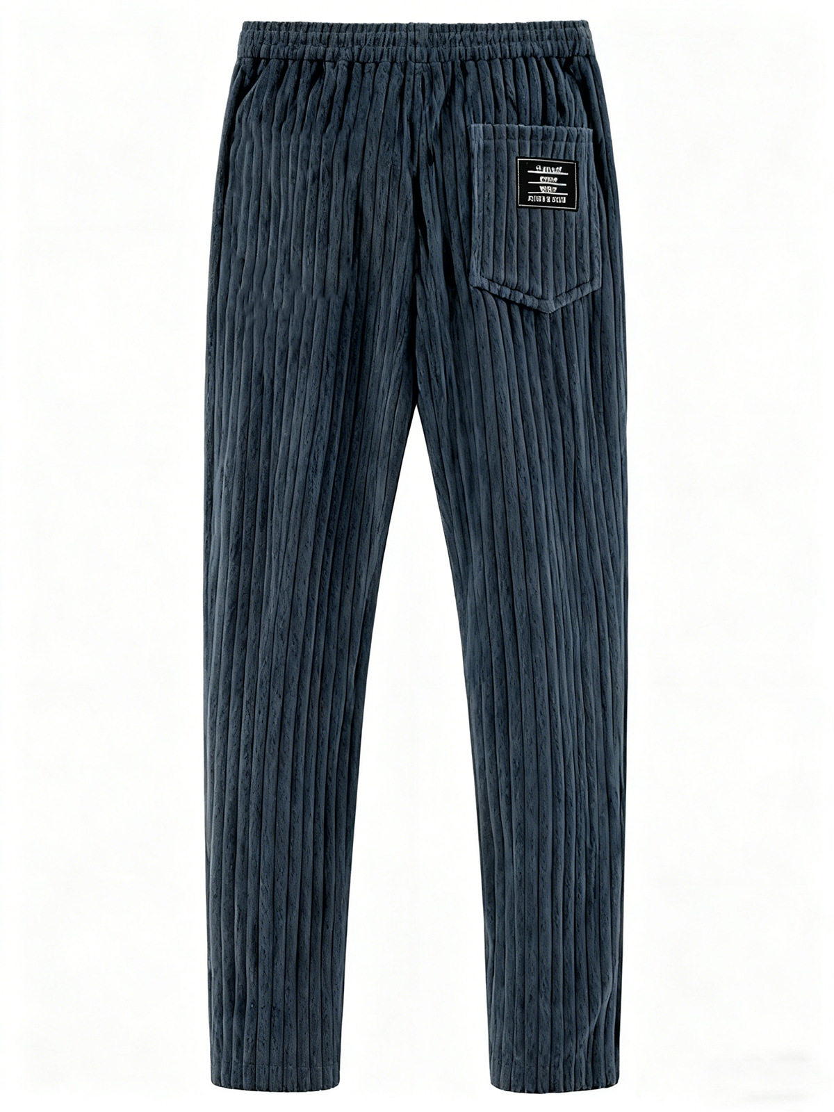 2026亚马逊新款男装美式复古竖条纹灯芯绒男装宽松直筒休闲裤