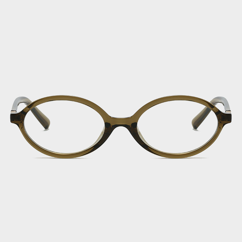 Korean Style Autumn and Winter Miaojia Glasses Frame Zhang Yuanying Same Style Miujia Nerd Flat Glasses Oval Myopia Glasses