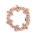 Rose gold white zirconium