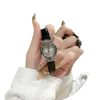 Niche Vintage Women's Watch Simple Casual Belt Exquisite Waterproof Student's Watch French Middle Small Dial Watch for Women