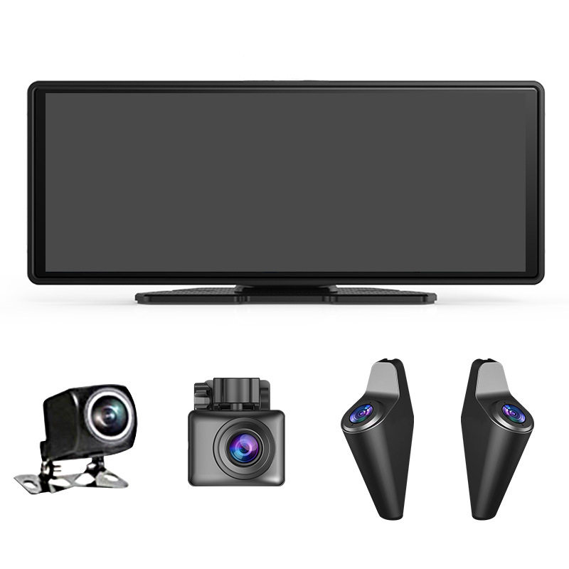 New Rv 4-Channel 10.26-Inch 4K Panoramic Driving Recorder with Wifi, Full-Screen High-Definition Night Vision Recorder