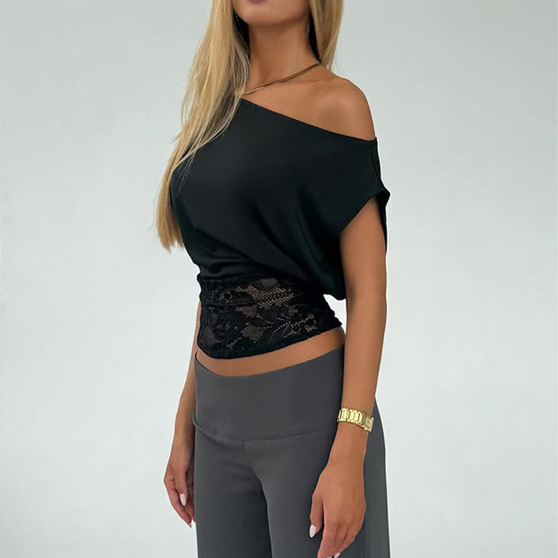 Wholesale Womens T Shirts Black Multiple Sizes OEM ODM Supplier