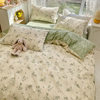 ins Korean-style small fresh 60 cotton bed four-piece set pastoral style small floral cotton quilt cover wholesale