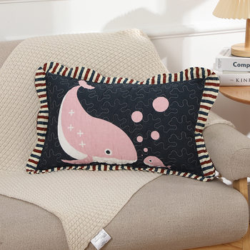 New Cartoon Pastoral Pillowcase for Boys and Girls Adult Cotton Pillowcase Four Seasons Cotton Pillowcase Pillow Towel