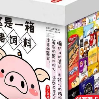 Internet Celebrity Snack Gift Package Pig Feed Gift Box for Girlfriend and Children's Birthday Snack Gift Box Potato Chips Food Gift