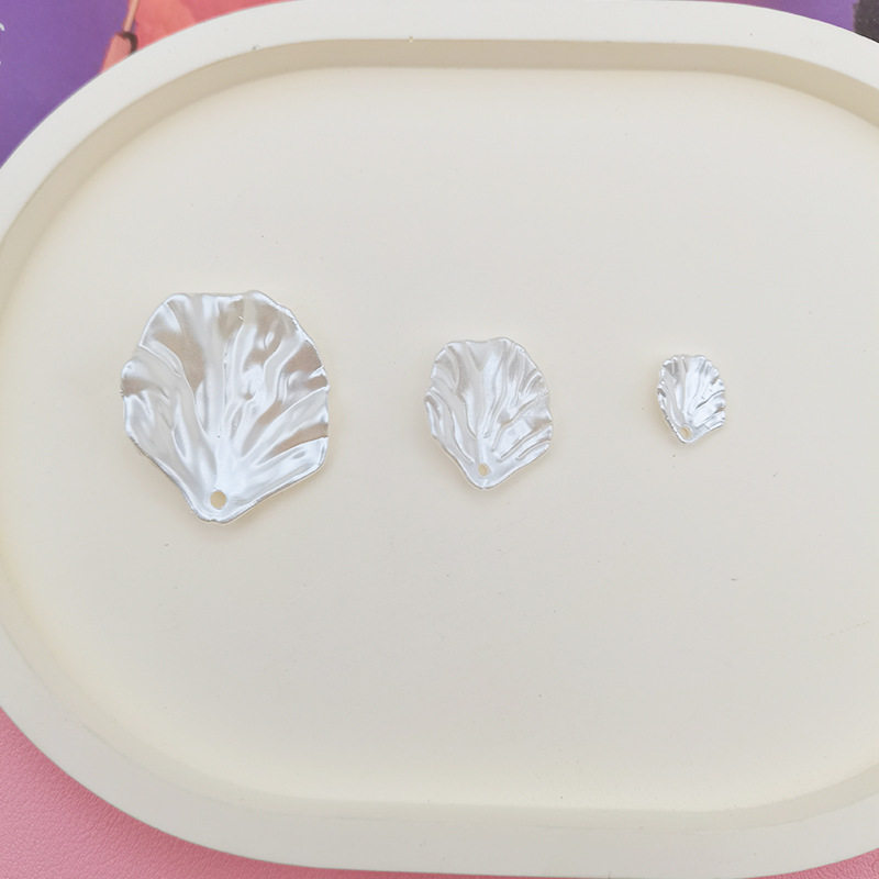 ABS仿珍珠贝壳花瓣发簪饰品配件手工diy装饰工艺礼品贝叶配饰批发