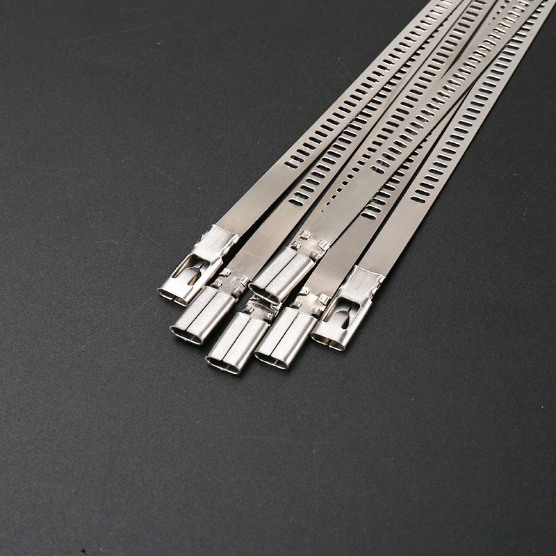 Three-Hook Stepped Cable Ties, High Temperature Resistant Self-Locking Straps, Marine Metal 304 Stainless Steel Cable Ties Wholesale