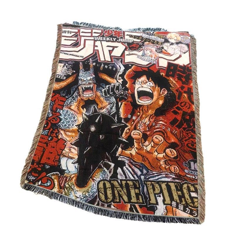 Directly Supplied from the Manufacturer, Cartoon Animation Tapestry, Multi-Functional Throw Blanket, Polyester-Cotton Jacquard Thread Blanket, Ins-Style Casual Air-Conditioning Blanket
