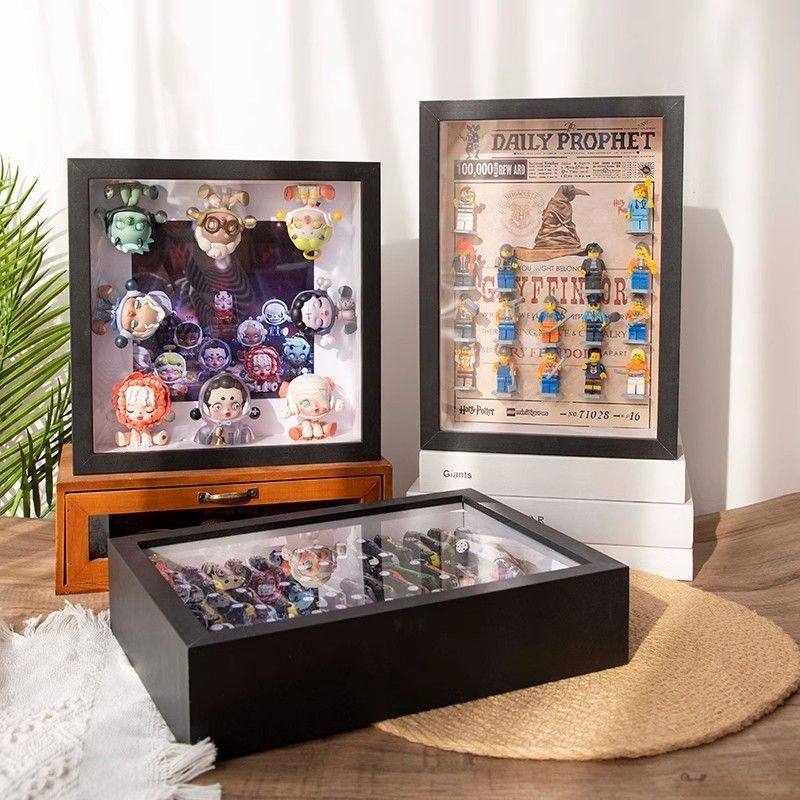 Hollow three-dimensional photo frame car toy storage display frame diy three-and-a-half coffee bubble matt frame